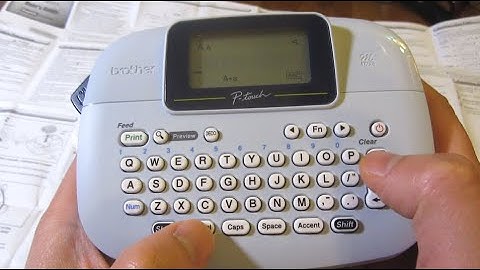 Vertical Labels - Brother PTouch M95 Advanced Label Maker