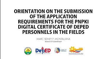 PNPKI Orientation for DepEd Personnel - Submission of PNPKI Form to DepEd LMS