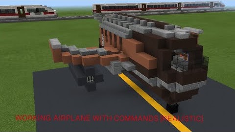 Minecraft MCPE Realistic Working Plane - CommandBlock Creations #5 [Airplane]