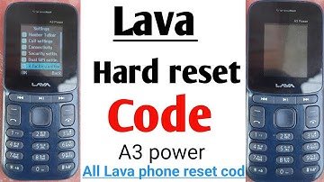 How to format Lava A3 power || Lava A3 power factory reset || लावा A3 power को रिसेट कैसे करें #lava