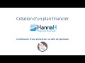 Exemple plan financier pour une cration d entreprise  hannah