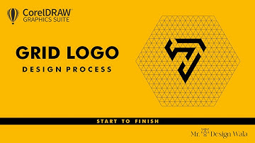 How To Create Modern Logo Design In Corel Draw | Using Grid | Mr. Design Wala | 2022