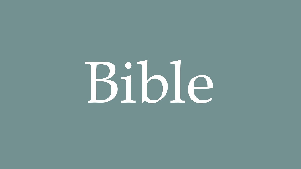How To Pronounce Bible Correctly In French YouTube How to pronounce bible correctly in french youtube