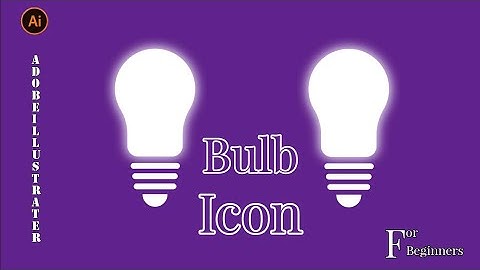 How to make Simple Bulb Icon in Adobe Illustrator | Adobe illustrator Tutorial | Design Tutorial