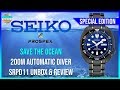 Special Edition Stunner! | Seiko Prospex Save The Ocean 200m Automatic Diver SRPD11 Unbox & Review