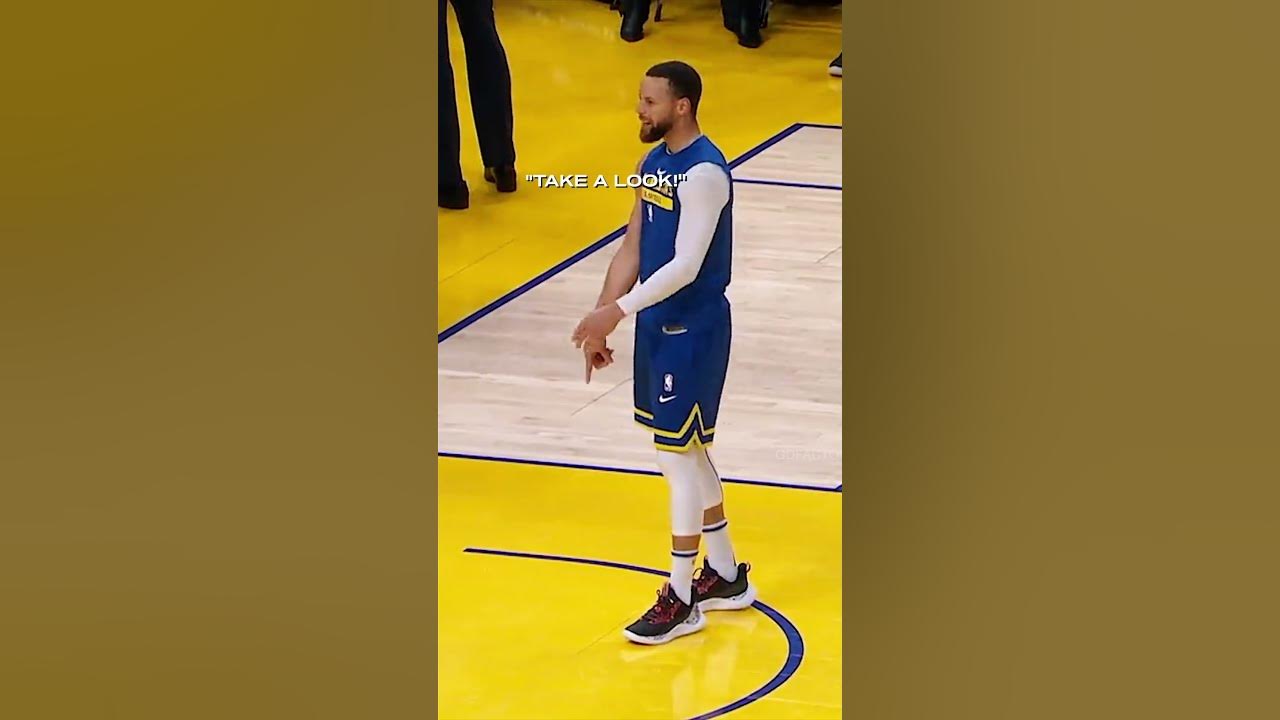 Only Steph Curry could notice it 😳