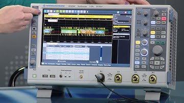 R&S RTO digital oscilloscope: Decoding over a minute of bus data using deep memory