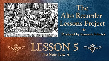 Unit 5, Book 1 - The Alto Recorder Lessons Project
