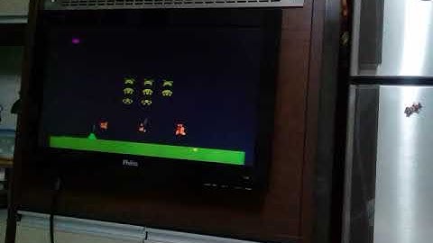 2600 Space Invaders games 7BB and 7AA on NTSC 7800 console