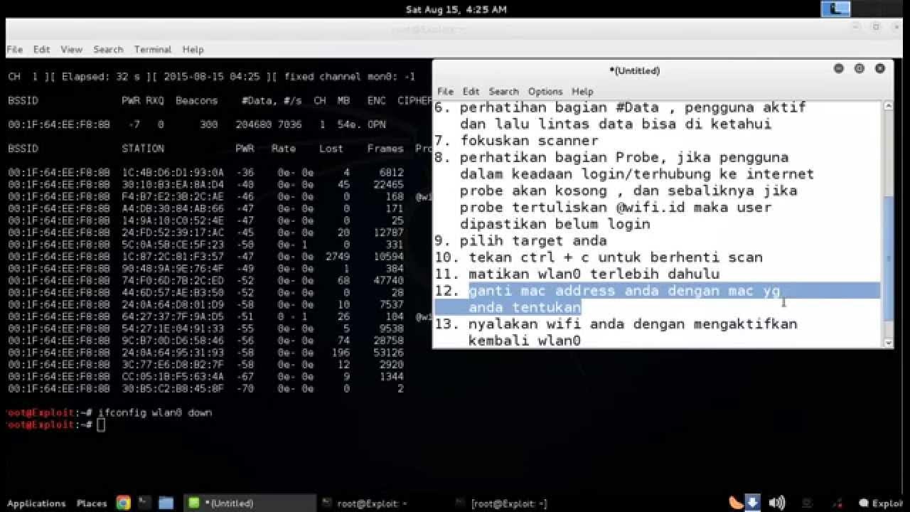 Cara Bypass halaman login wifi id 2015 dengan Kali Linux YouTube