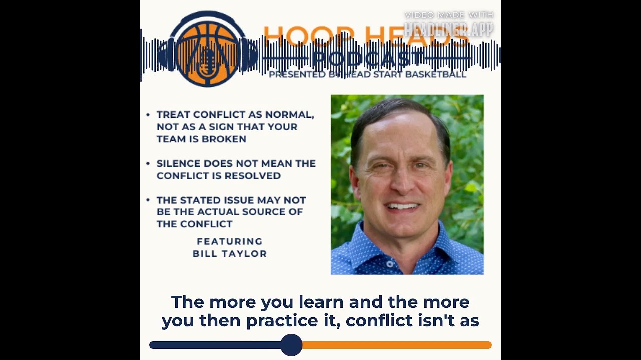 Bill Taylor - Become More Comfortable Dealing with Conflict  #basketballcoach #podcast