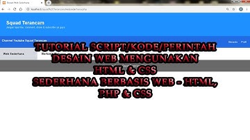 Membuat Script Desain Web Sederhana Berbasis Web - HTML, PHP & CSS Part 6!!!