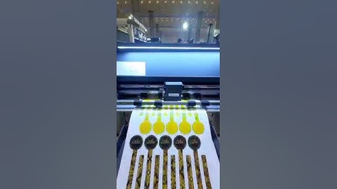 Vulcan SC-350 Sheet label Cutting Machine on Indonesia Partner SPE Exhibition