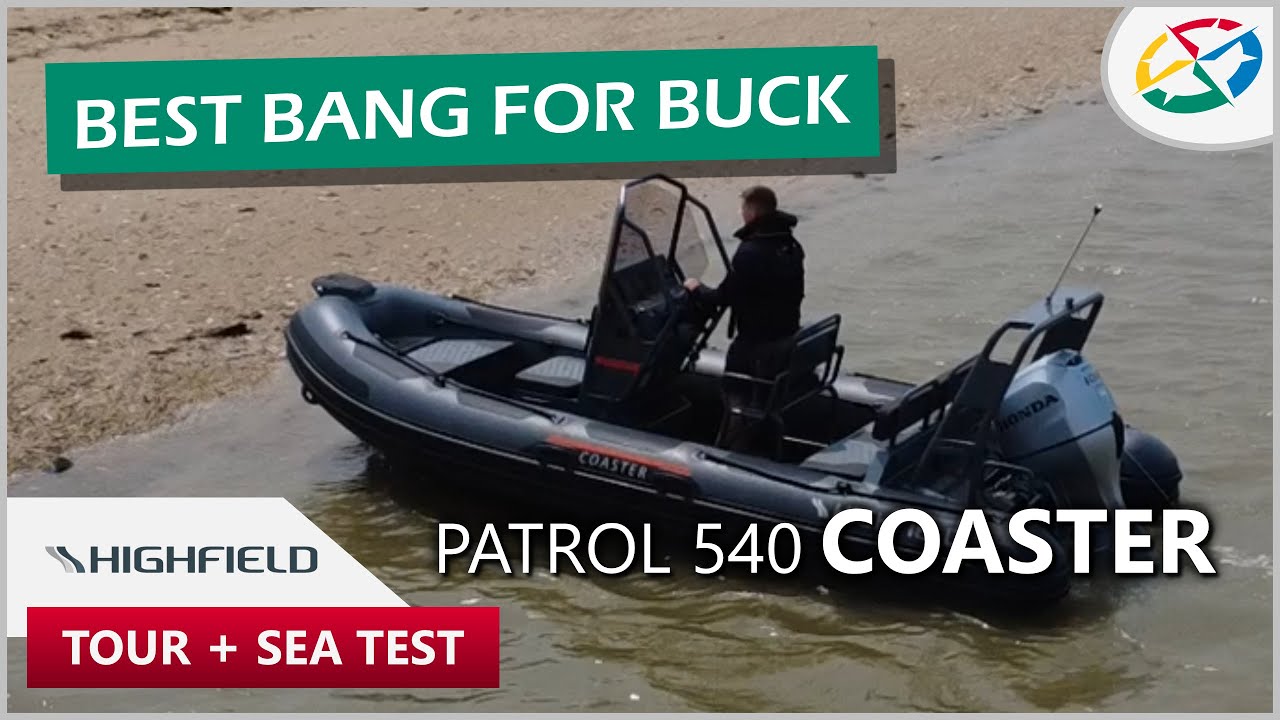 Highfield Patrol 540 Coaster - Walk Around & Sea Test | Premium RIB Build with 100hp Honda Power