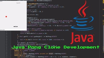 Java Programming: How to write a pong clone