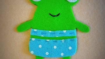 Make Felt Application Funny Frog - DIY  - Guidecentral