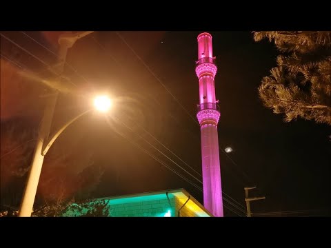 Kanlıca Camii Minare 2  Işıklandırma ve Ezan / #MinareIşıklandırma,