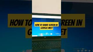 How to Share Screen in Google Meet | #shorts #tricks #windows