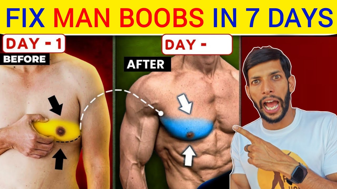 How To Get Rid Of Man Boobs | Chest Fat Workout at Home - YouTube