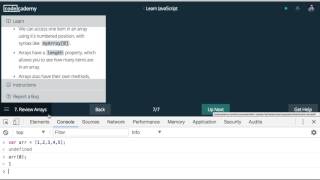 Learn Javascript 2017, Arrays, Review Arrays Net Worth
