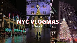 NYC VLOGMAS day 3: rockefeller center, saks 5th avenue lights, christmas shopping + giveaway!