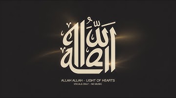 Allah Allah 💫 Light of Hearts | Emotional Nasheed | Vocals Only - No Music