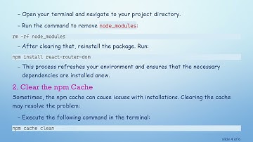 Resolving the react-router-dom Module Not Found Error