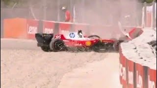 Leclerc HUGE Crash in Barcelona Qualifying 😱 | F1 Spanish GP 2026