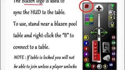 Blazen Pool Table - HUD (Second Life)