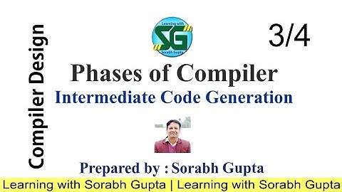 3.4 Intermediate Code Generation with example | Part -3/4 | Phases of Compiler | Compiler Design
