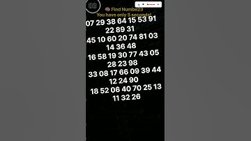 Can you find 23 in 5 sec? 🤔👇 #Find89 #Shorts #Viral #NumberGame #तयाशॉर्ट्स