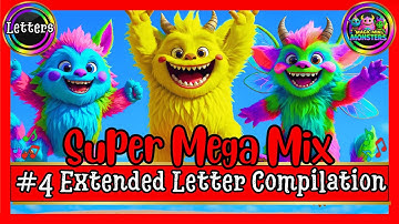 #4 Extended Letter Compilation | ABC Phonics Early Reading | Magic Mini Monsters #magicminimonsters