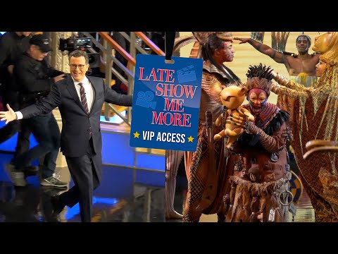 Late show me more: backstage with john oliver & the lion king!