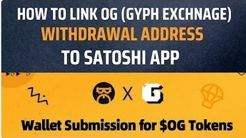 Link your og withdrawal address in Satoshi apps Satoshi apps update  #Satoshiapp #Openex #oex