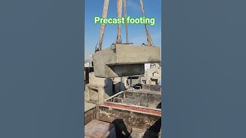 Lifting precast footing. #precast #construction #concreting