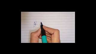 #Calligraphy of letter G| simple and eaay way to write beautifully.##