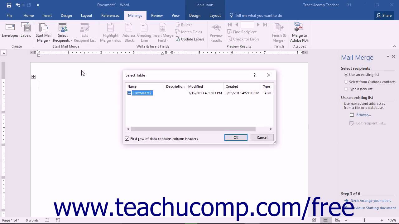 how to do a mail merge in word for mac 2016