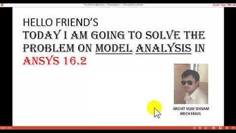 Modal analysis in Ansys 16.2 APDL