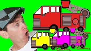 Fire Truck Song with Matt and Learn Colors | Colors, Transportation | Learn English Kids