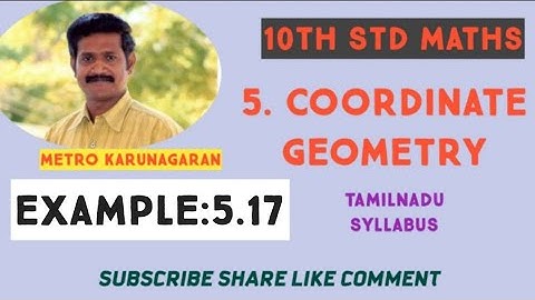 10th Std Maths Example 5.17 Find the eq. of a st. line passing through (5,7) is I) parallel to X ii)