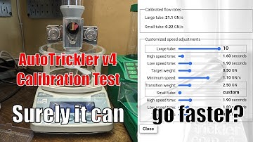 AutoTrickler v4 Calibration Speed