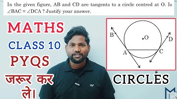 in the given figure, AB and CD are tangents to a circle centered at O. Is angle BAC = angle DCA?