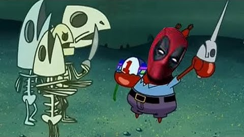 Deadpool & Wolverine Portrayed by SpongeBob #deadpool #deadpool3 #deadpooldance #deadpooledit