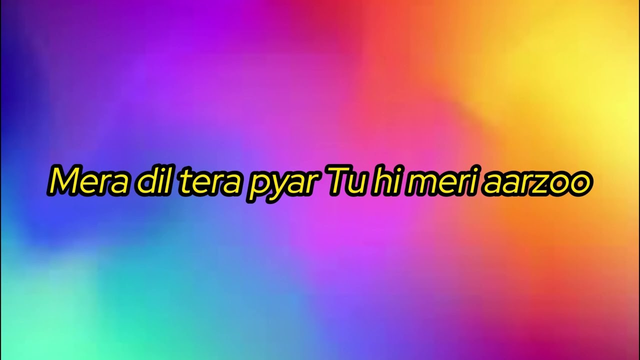 Mera dil tera pyar song Lyrics  Romantic soft song  2024