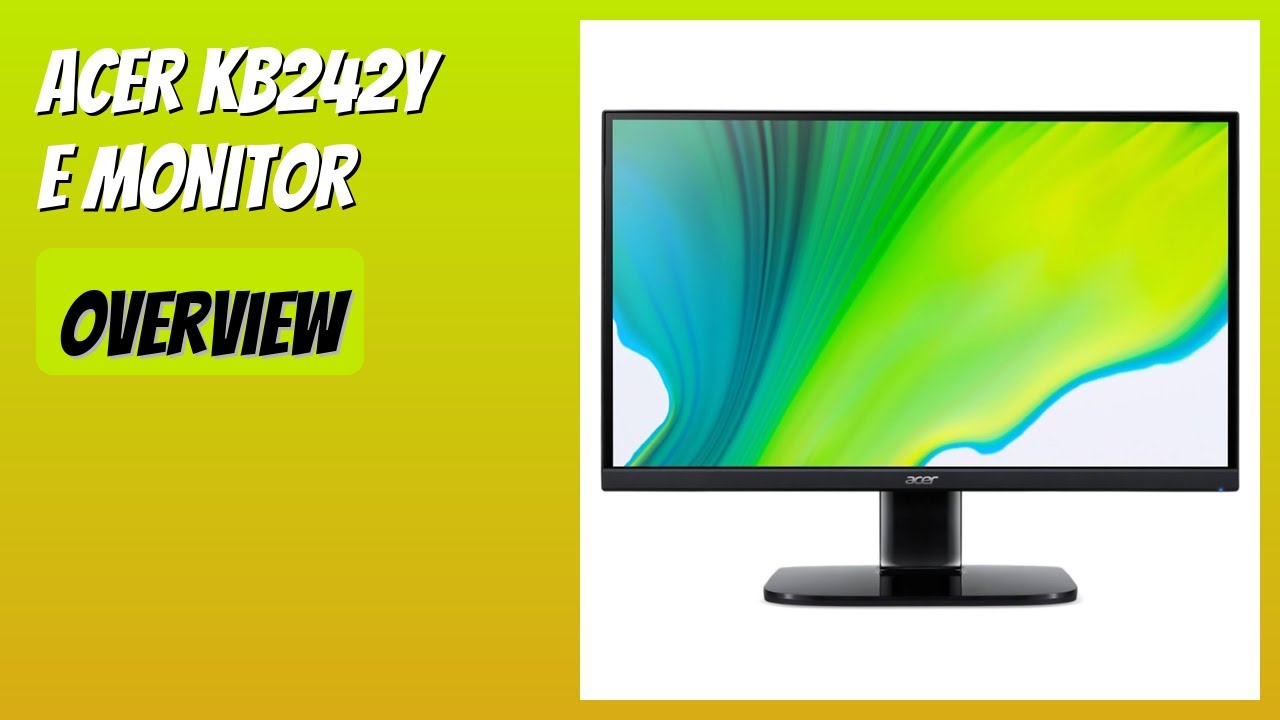 REVIEW (2026): Acer KB242Y E Monitor. Features - YouTube