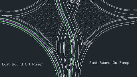 AutoTurn Diverging Diamond Interchange (DDI) Eastbound
