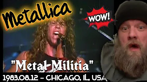 Metallica - "Metal Militia" RARE Live From Chicago 1983 | WOW | (REACTION)