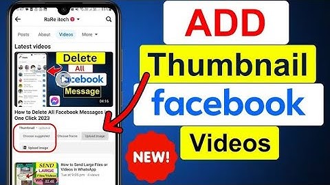 How to Add Thumbnail in Facebook Video 2024 [New Update] @LalasabTechnology
