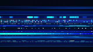 Complex Visual of Server Network Traffic Data on a Computer Loop