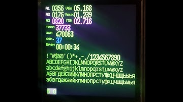 ST7789 тест вывода генерированного шрифта.